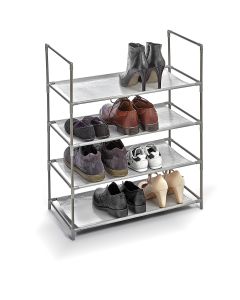 Zapatero 4 baldas domopak 58,5 x 28,5 x 70 cm gris