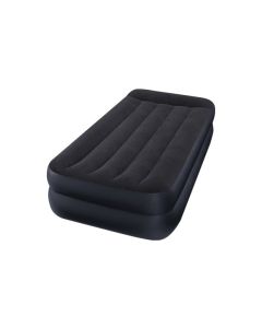 Colchon cama hinchable individual fiber tech 99x191x42 cm + inflador electrico intex