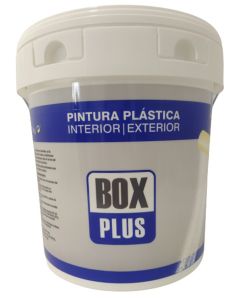 Pintura plastica exterior interior mate box plus 5 kg blanco