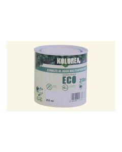 Esmalte al agua eco satinado kolorea 250 ml blanco roto