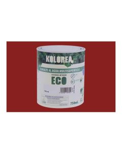 Esmalte al agua eco satinado kolorea 750 ml rojo carruajes
