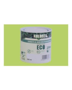 Esmalte al agua eco satinado kolorea 250 ml verde lima