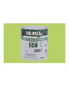Esmalte al agua eco satinado kolorea 750 ml verde lima