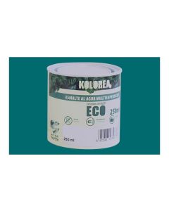 Esmalte al agua eco satinado kolorea 250 ml verde jade