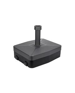 Pie parasol rellenable con ruedas 40 kg ø 21-54 mm negro import