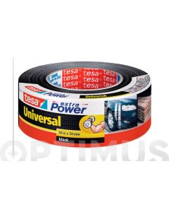 Cinta americana universal extra power 50 m x 50 mm negro tesa tape