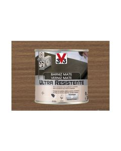 Barniz interior al agua ultra resistente mate 250 ml nogal
