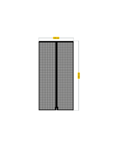 Mosquitera para puerta cortina magnetica antracita 120x240cm schellenberg