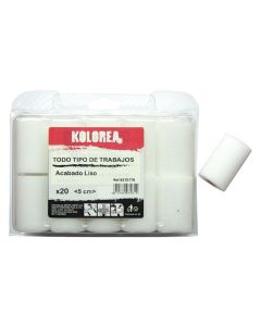 Mini rodillo recambio espuma multiusos 5 cm x ø16 mm (20 uds) kolorea