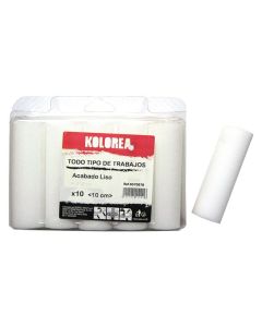 Mini rodillo recambio espuma multiusos 10 cm x ø16 mm (10 uds) kolorea