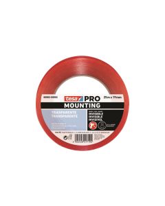 Cinta doble cara mounting pro superficies lisas 25 m x 19 mm transparente tesa tape