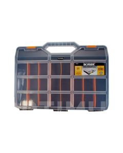 Clasificador maleta polipropileno negro 460 x 350 x 81 mm 21 compartimientos