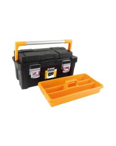 Caja herramientas abs negro profesional plus 1 bandeja 550 x 300 x 275 mm asa aluminio ironside