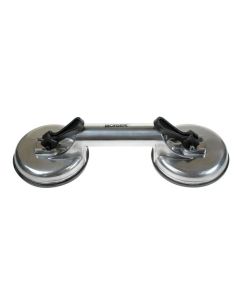 Ventosa sujeccion doble en aluminio capacidad: 50 kg., ø taza: 115 mm.