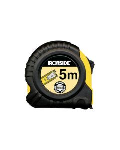 Flexometro abs/caucho con freno ironside 5 m x 25 mm