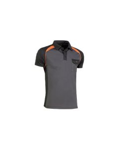 Polo top range coolway gris / naranja juba talla xs