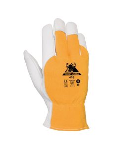 Guante piel flor cabra dorso algodon tuff juba talla 10