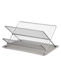 Escurreplatos cromado plegable 36 x 32 x 21,5cm duett