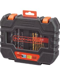 Brocas + puntas atornillar juego 31 piezas black & decker