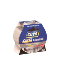 Cinta aluminio 70 micras 10 m x 50 mm ceys