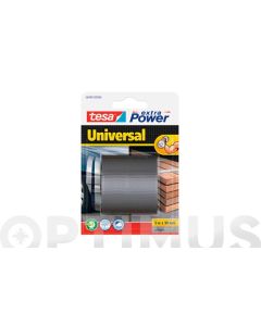 Cinta americana universal extra power 5 m x 50 mm plata tesa tape