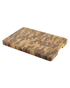 Tabla cortar madera acacia profesional 43 x 30 x 3 cm metaltex