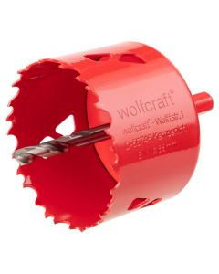 Sierra corona bimetal multimaterial con vastago ø 74 mm wolfcraft