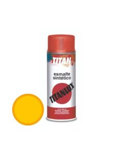 Esmalte sintetico spray brillo 400 ml amarillo real titanlux