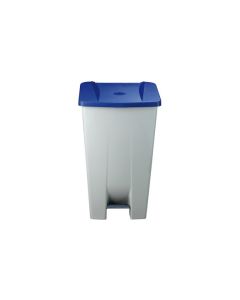 Contenedor selectivo azul pedal y ruedas 120 l denox