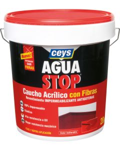 Membrana antihumedad aguastop fibras 20kg rojo ceys