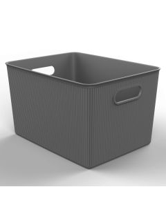 Cesta ordenacion baobab xl antracita 23 x 38,5 x 29,4 cm tatay