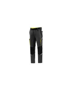 Pantalon tecnico 240 gr gris / amarillo fluor talla s sparco