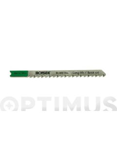 Hoja sierra calar para madera u101 df 5 uds recto fino. logitud 100 mm ironside