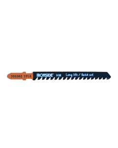 Hoja sierra calar para paneles fibr t141 hm 3 uds recto grueso. longitud 100 mm ironside