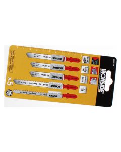 Hoja sierra calar para metal pvc (juego 5 piezas) recto fino ironside