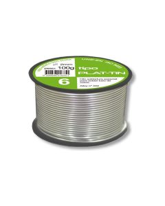 Estaño de soldar tipo plata 6 ø 2 mm 100 gr broquetas