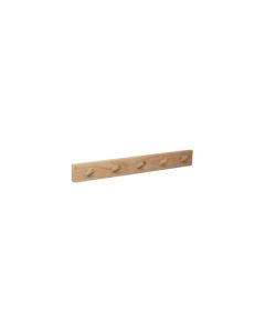 Percha pared madera natural 5 pomos inclinados natural nesu