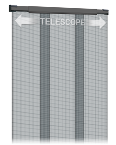 Mosquitera para puerta cortina telescopica 95x220 cm schellenberg