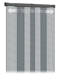 Mosquitera para puerta cortina telescopica 130x250 cm schellenberg