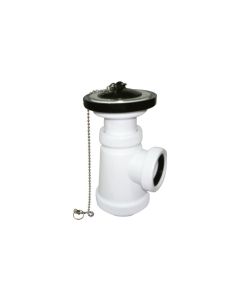 Sifon botella corto extensible horizontal ø 40mm con valvula crearplast