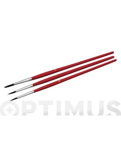 Pincel para acuarela set 3 uds nº 4-6-8 nespoli