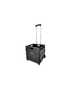 Carro caja plegable negro 42 x 37 x 40,5 cm nivel