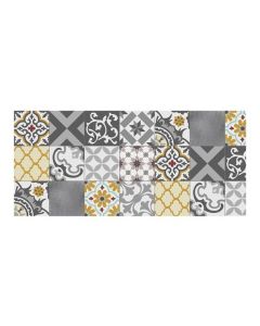 Alfombra vinilica croma 50x110 cm patch gris ambar stor planet