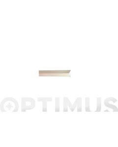 Perfil angulo aluminio blanco 1 m 30 x 30 x 1 mm arcansas