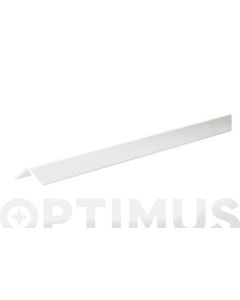 Perfil angulo pvc satinado blanco 1 m 20 x 20 x 1 mm arcansas