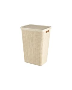 Pongotodo jute 58l blanco roto 58x43x34 cm curver