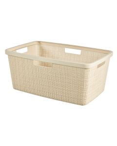 Cesta jute 46l blanco roto 59x39x25 cm curver