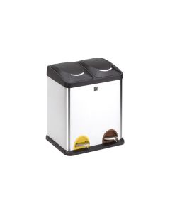Cubo reciclaje 2 compartimientos 30 l iris