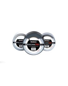 Cinta americana 398 30 m x 50 mm plata miarco