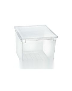 Caja multiusos light box transparente 50 l terry